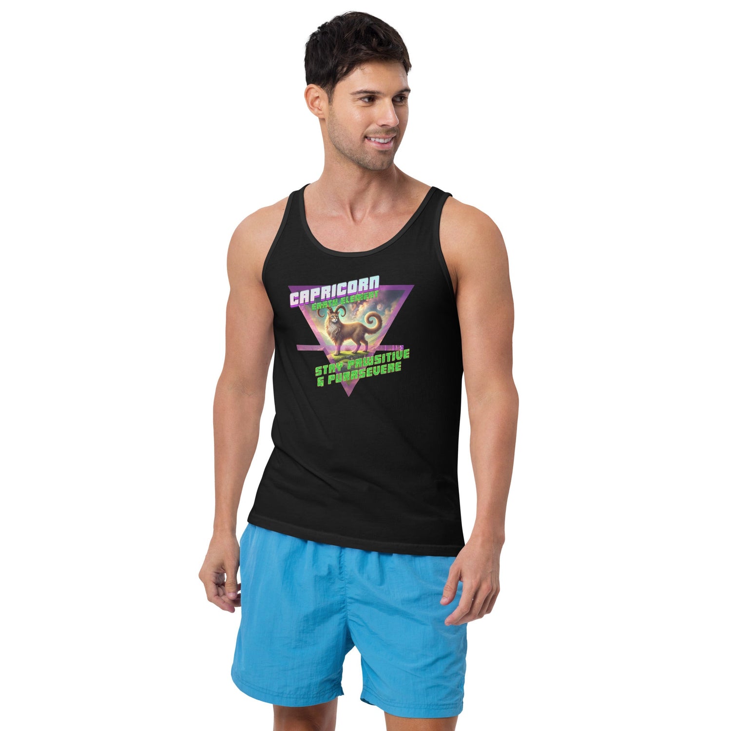 CosmiCats Men’s Staple Tank Top | Bella + Canvas 3480