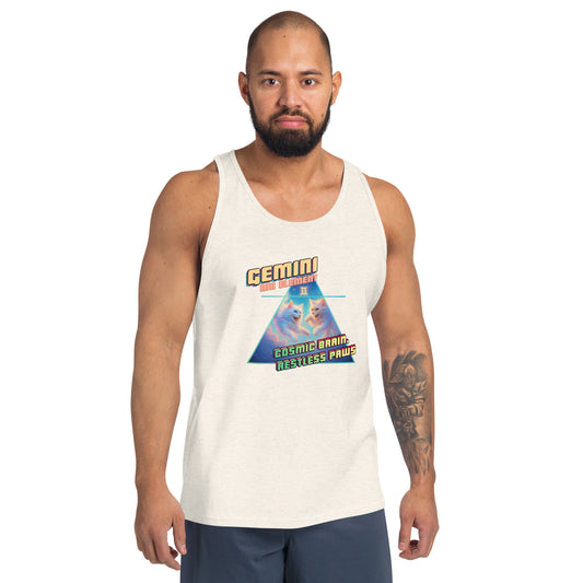 CosmiCats: ZodiCats Gemini Air Element Men's Tank Top