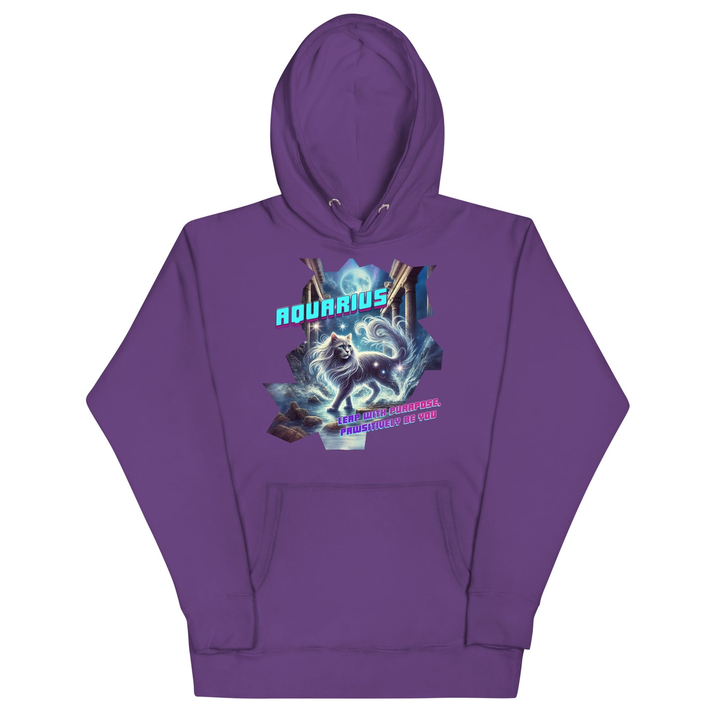 CosmiCats: ZodiCats Aquarius Unisex Hoodie