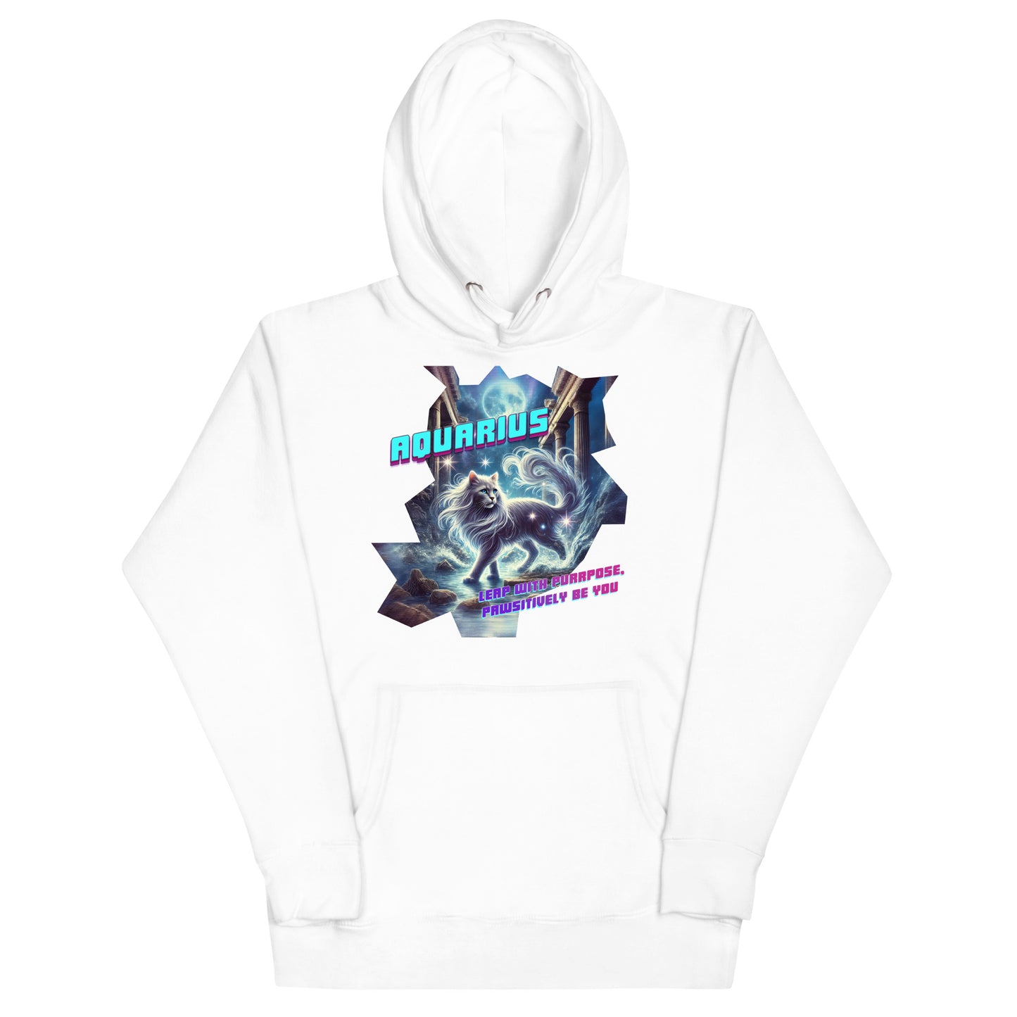 CosmiCats: ZodiCats Aquarius Unisex Hoodie